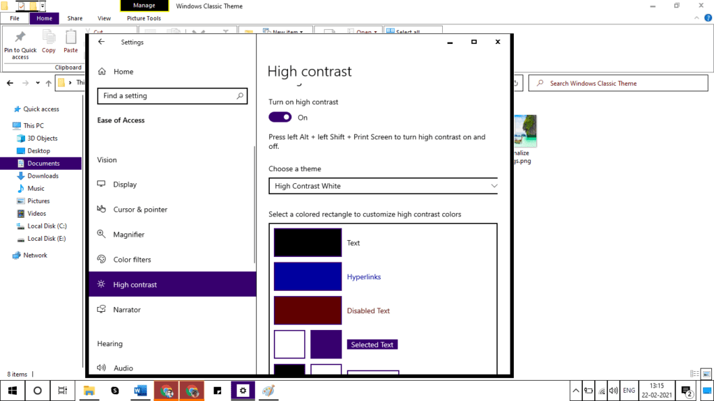 Classic Theme on Windows 10